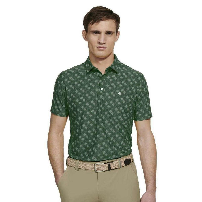 Meyer Phil Performance Print Polo – Green