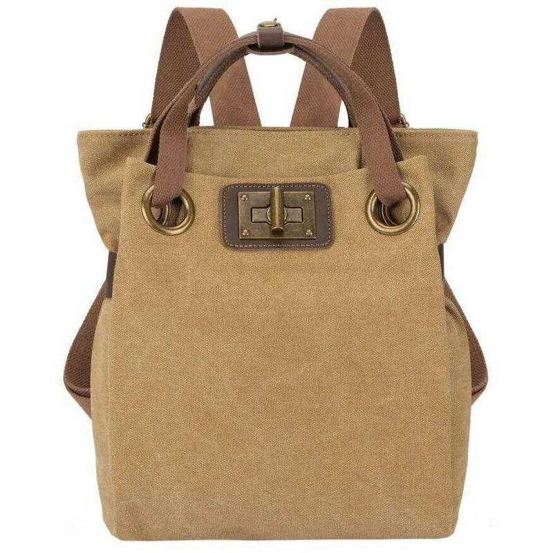 ZEDE Pont Des Arts Small Backpack – Beige Khaki