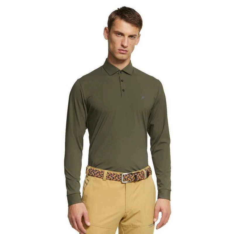 Meyer Bryson Performance Long Sleeve Polo – Olive