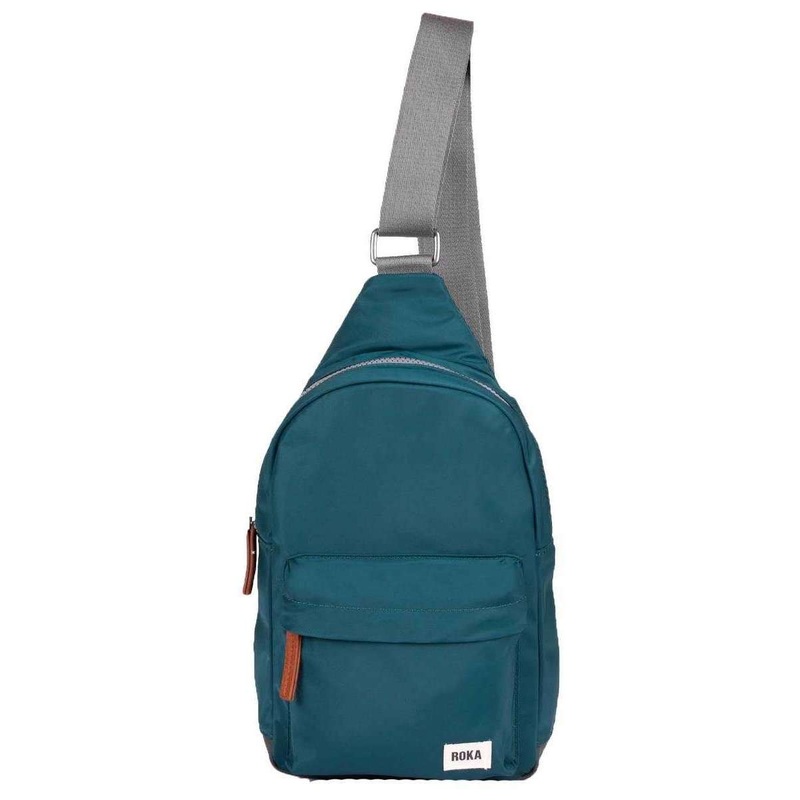 Roka Willesden B Sustainable Nylon Scooter Bag – Teal Green