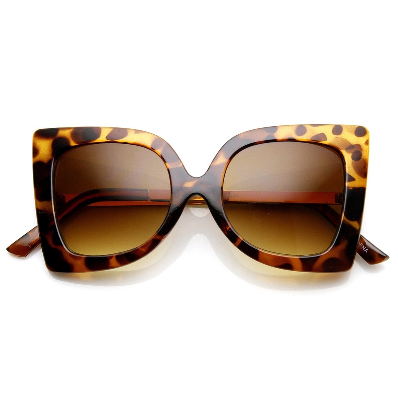 Womens Oversize Fashion Butterfly Shape Sunglasses 9225