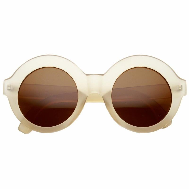 Women’s Trendy Retro Bohemian Fashion Round Circle Sunglasses 9594