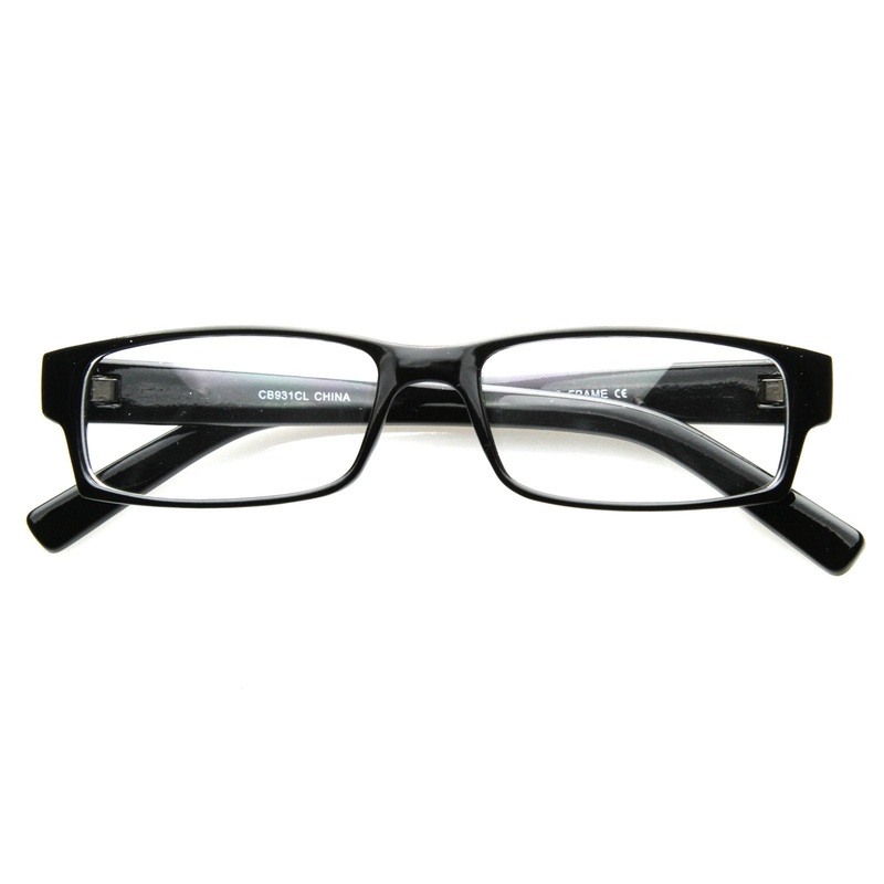 Classic Thin Rectangle Clear Lens RX Optical Glasses 8061