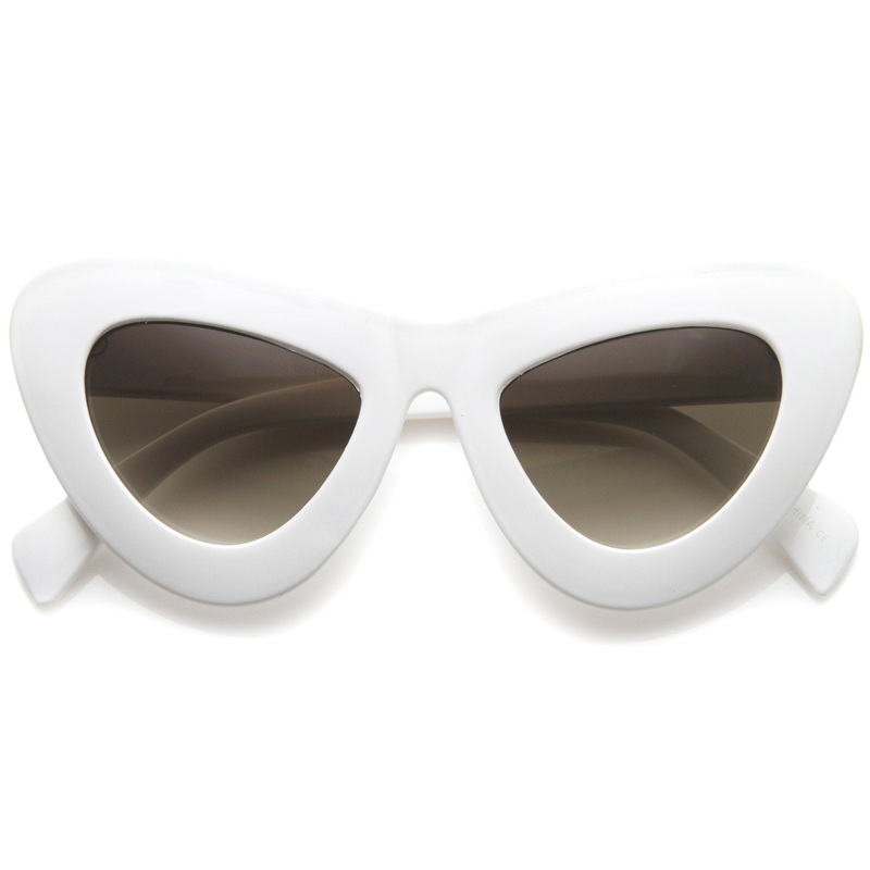 Women’s Retro Bold Chunky Cat Eye Sunglasses A098