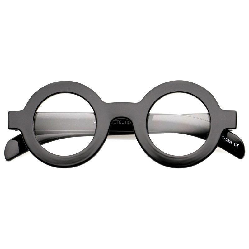 Bold Retro Thick Frame Clear Lens Glasses C074