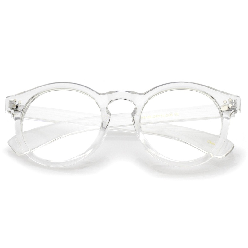 Retro Round P3 Transparent Clear Lens Glasses A965