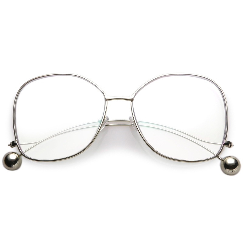 Retro 1970’s Fashion Oversize Butterfly Clear Lens Glasses C214