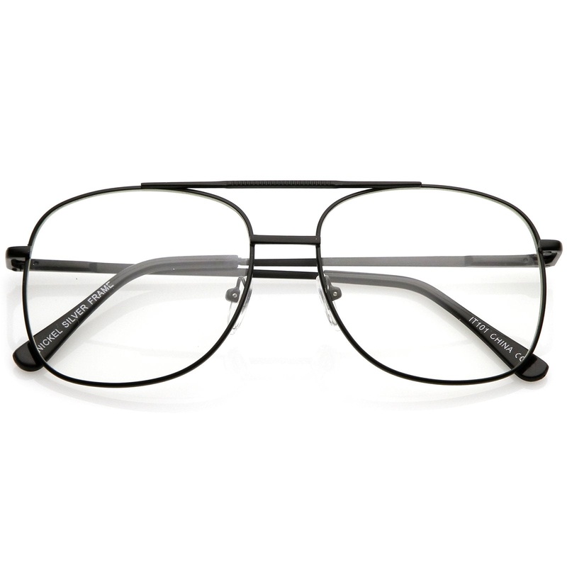 Vintage Indie Large Square Clear Lens Glasses C307