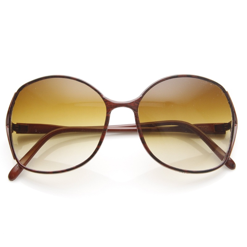 Women’s True Vintage Large Retro Sunglasses Made In Italy 7224