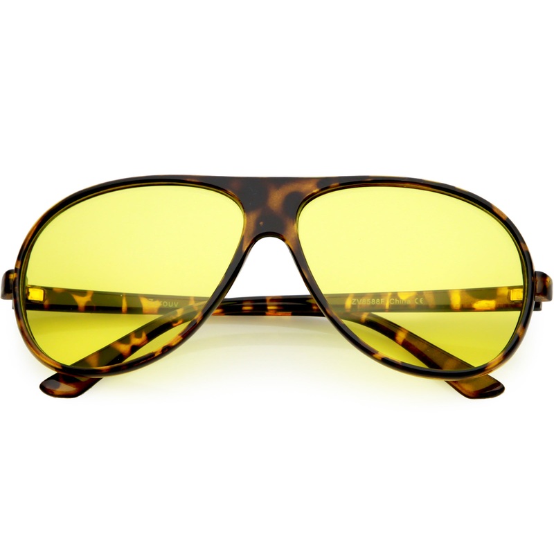 1980’s Retro Oversize Blue Light Filtering Lens Aviator Sunglasses C699