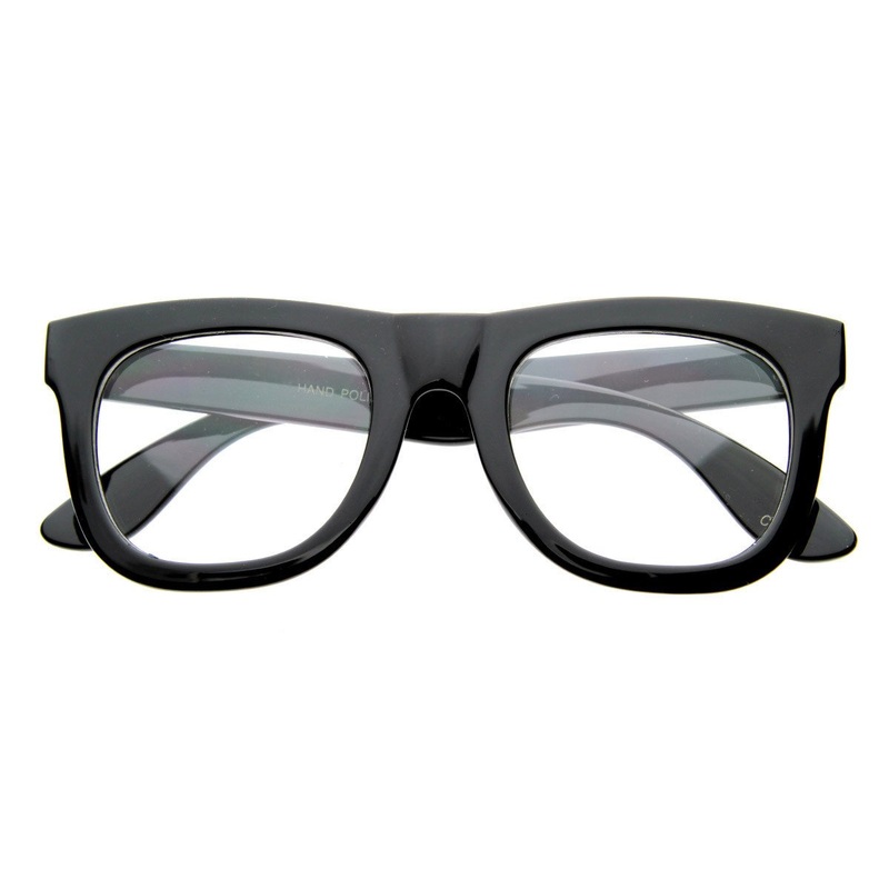 Celebrity Fashion Thick Horned Rim Frame Glasses