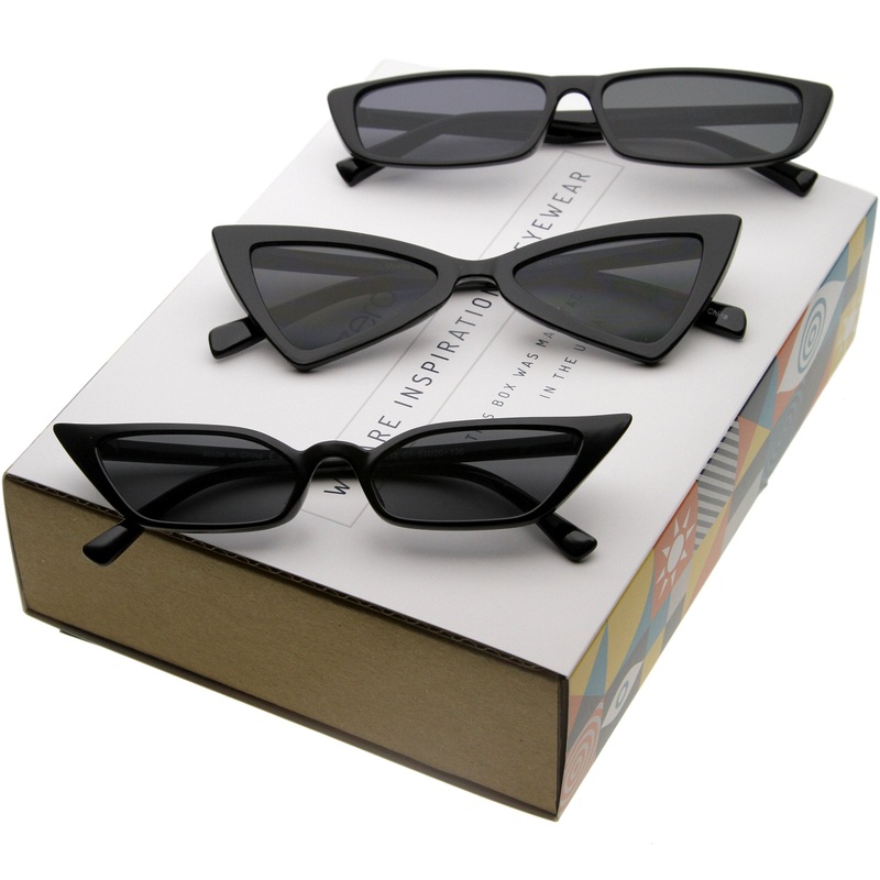 Women’s Trending Small 1990’s Cat Eye Sunglasses C570 [Promo Box]