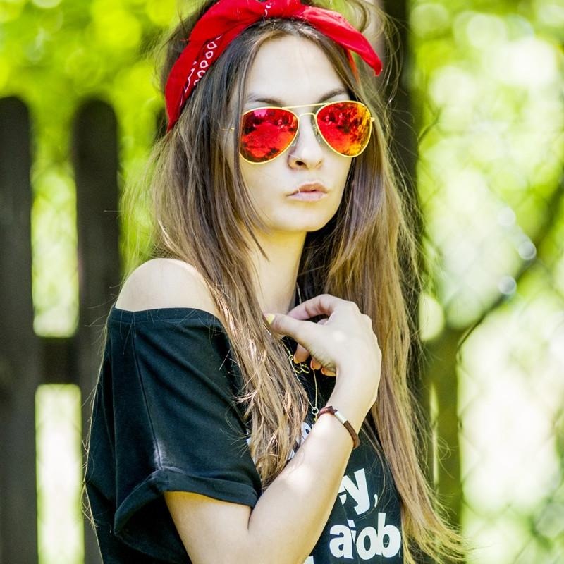 “Cunningham” Premium Gold Mirror Lens Aviator Sunglasses