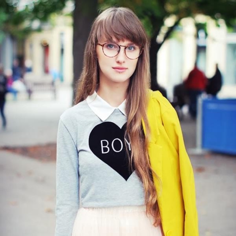 Vintage Dapper Indie Fashion Clear Lens Round Glasses
