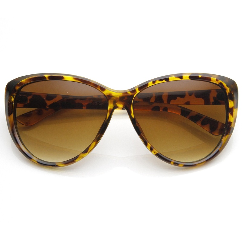 Womens Oversize Retro Fashion Cat Eye Sunglasses 9151