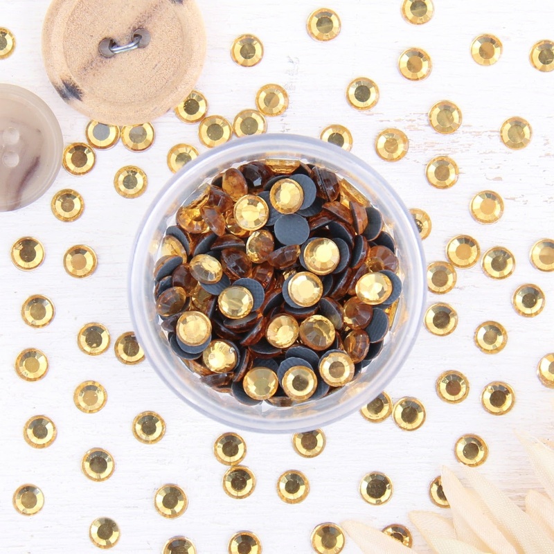 Hot Fix Rhinestones – SS20 – Citrine – 288 stones