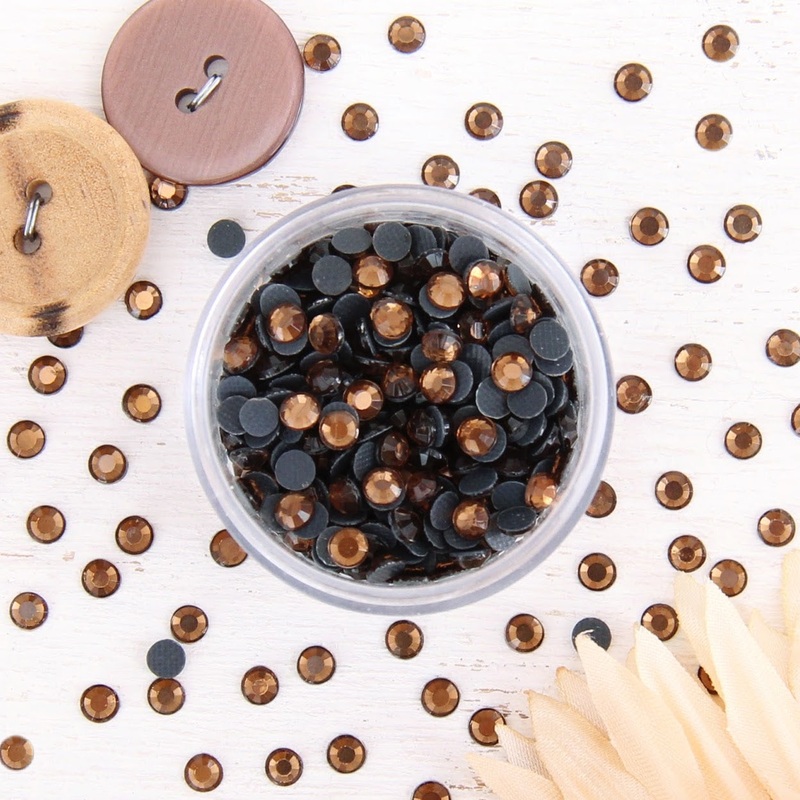Hot Fix Rhinestones – SS6 – Brown – 1440 stones