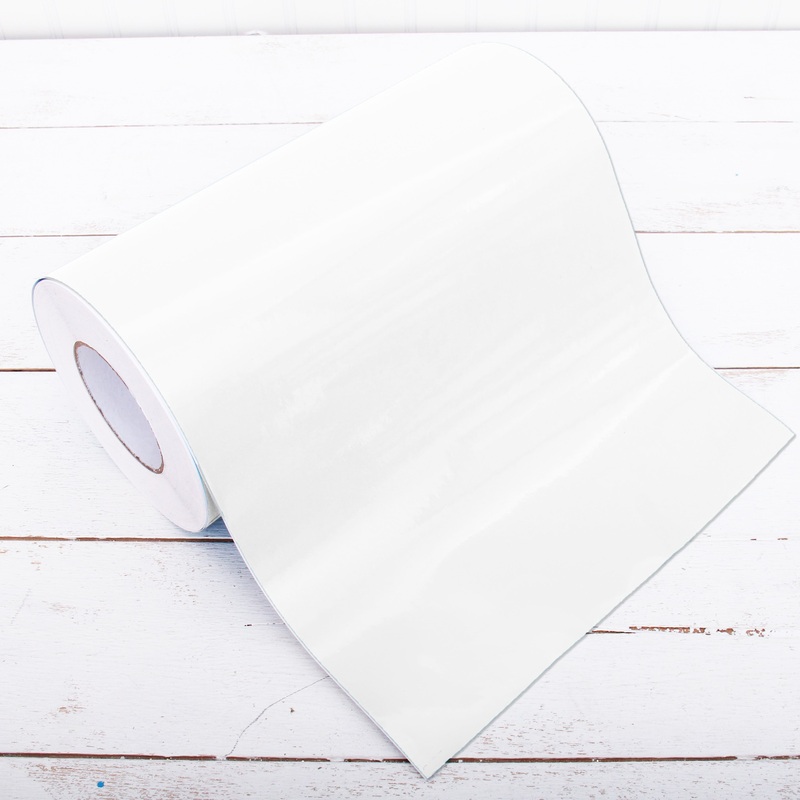 Permanent Vinyl Adhesive White – Huge Roll – 12″ Wide X 55 Yd Roll