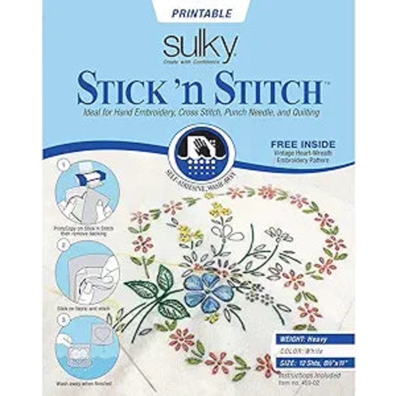 Printable Stick and Stitch from Sulky