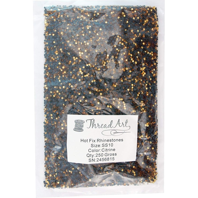 SS10 Citrine Rhinestones Bulk 250 Gross
