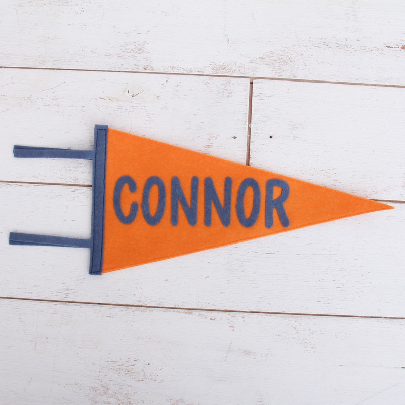 Custom Pennant With Name in Handwritten Font
