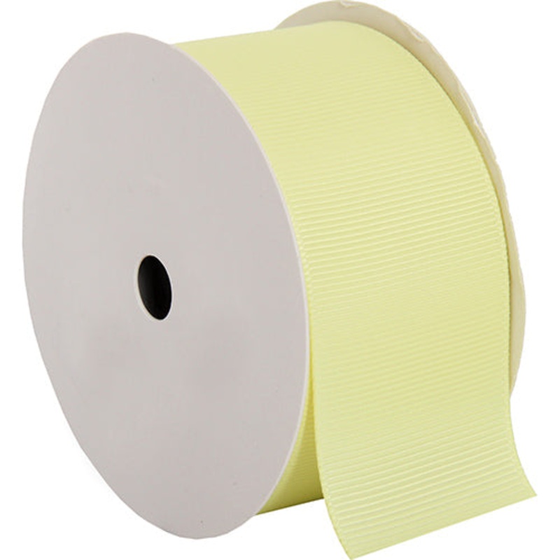 Grosgrain Ribbon 1 1/2″ – 10 Yards – Pale Yellow