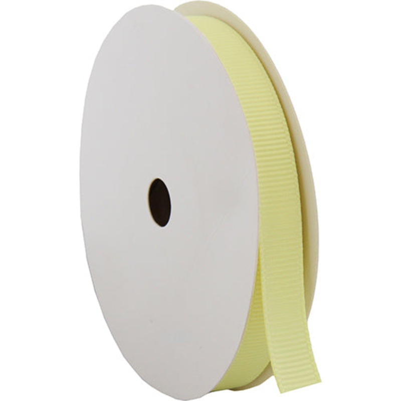 Grosgrain Ribbon 3/8″ – 10 Yards – Pale Yellow