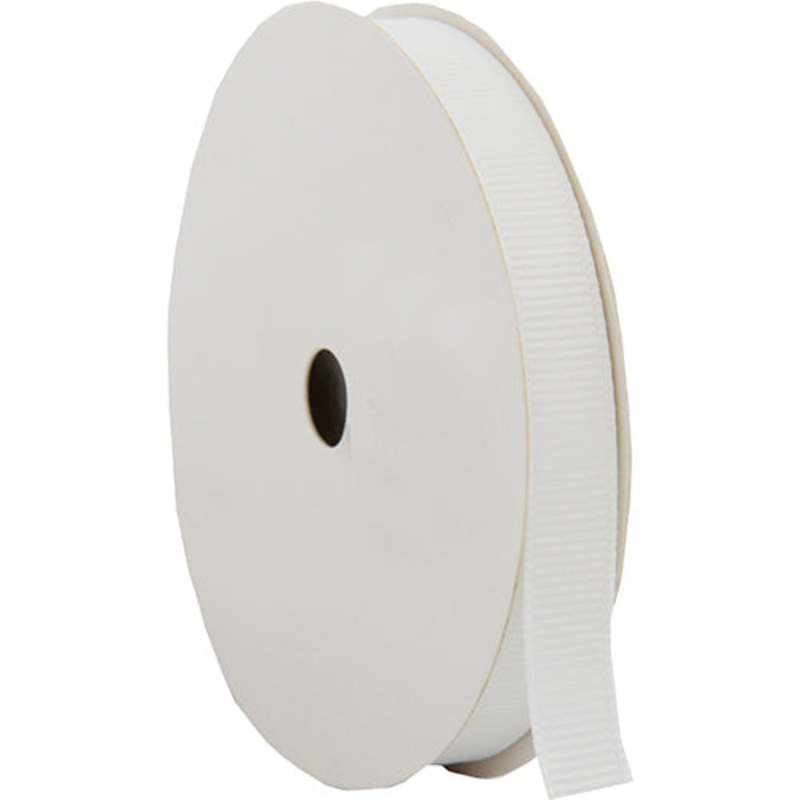 Grosgrain Ribbon 3/8″ – 10 Yards – White