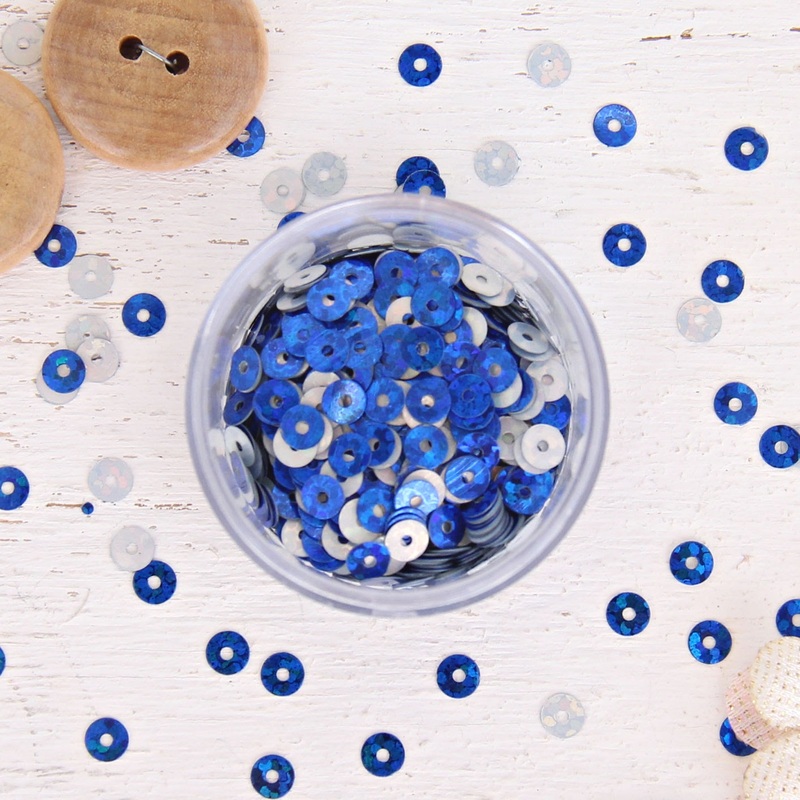 HotFix Loose Sequins – 4MM Blue Hologram