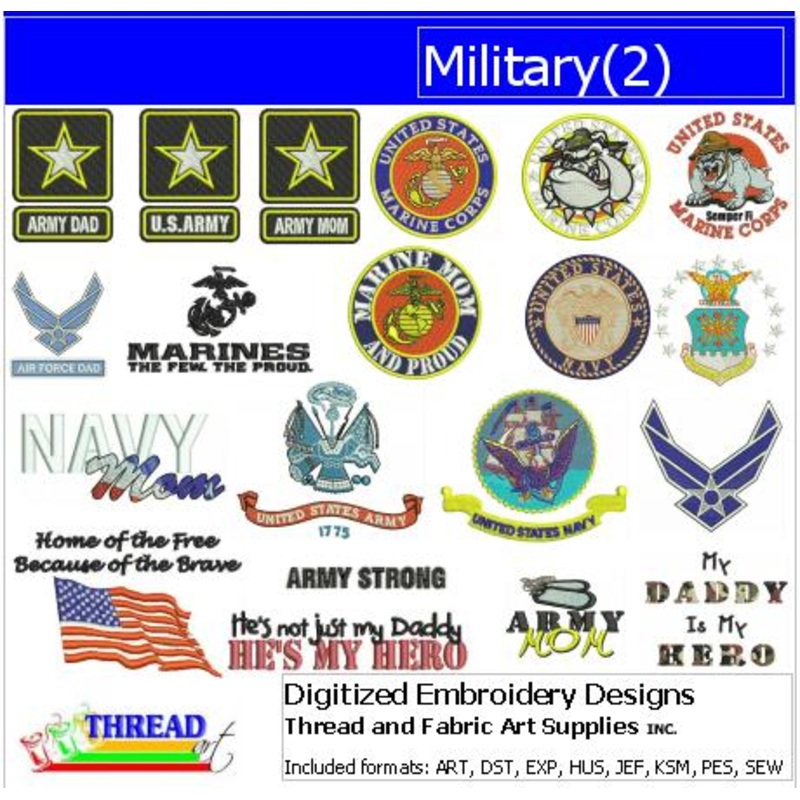 Machine Embroidery Designs – Military(2)