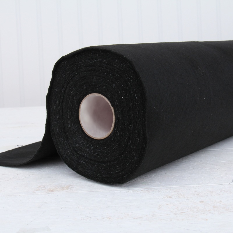 Black Felt By The Yard – 36″ Wide – Soft Premium Felt Fabric