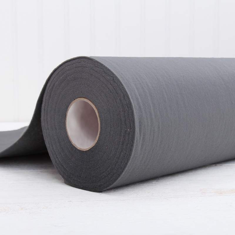 Dark Grey Felt By The Yard – 36″ Wide – Soft Premium Felt Fabric