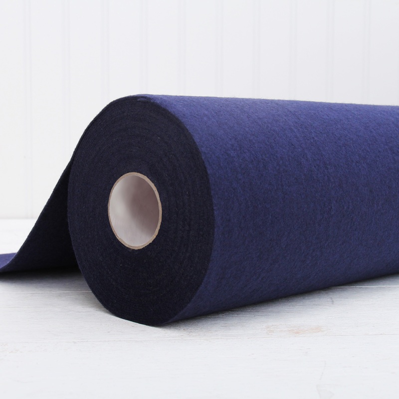 Dark Navy Felt By The Yard – 36″ Wide – Soft Premium Felt Fabric