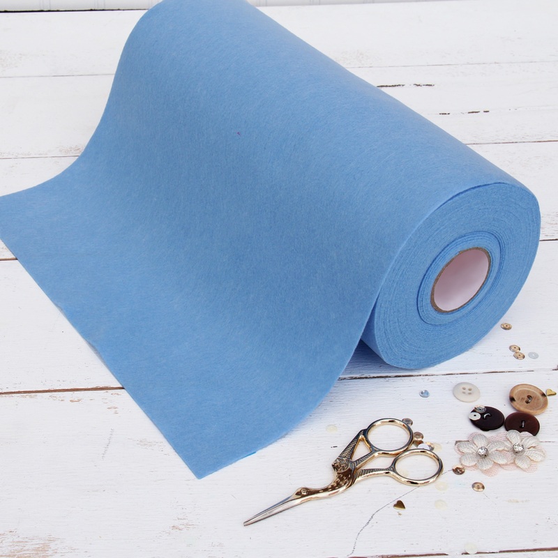 Light Blue Felt 12″ x 10 Yard Roll – Soft Premium Felt Fabric