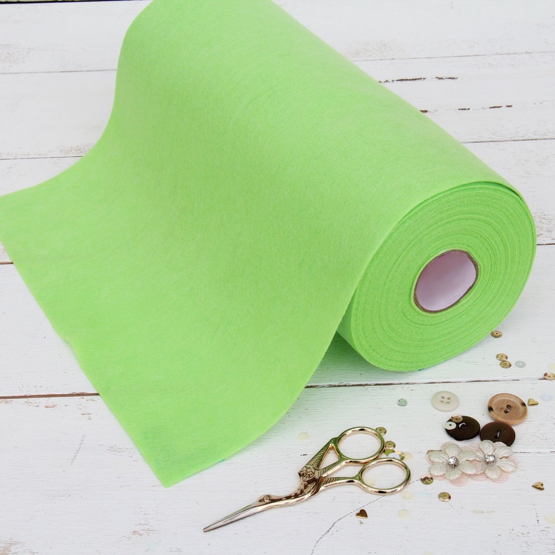 Light Green Felt 12″ x 10 Yard Roll – Soft Premium Felt Fabric