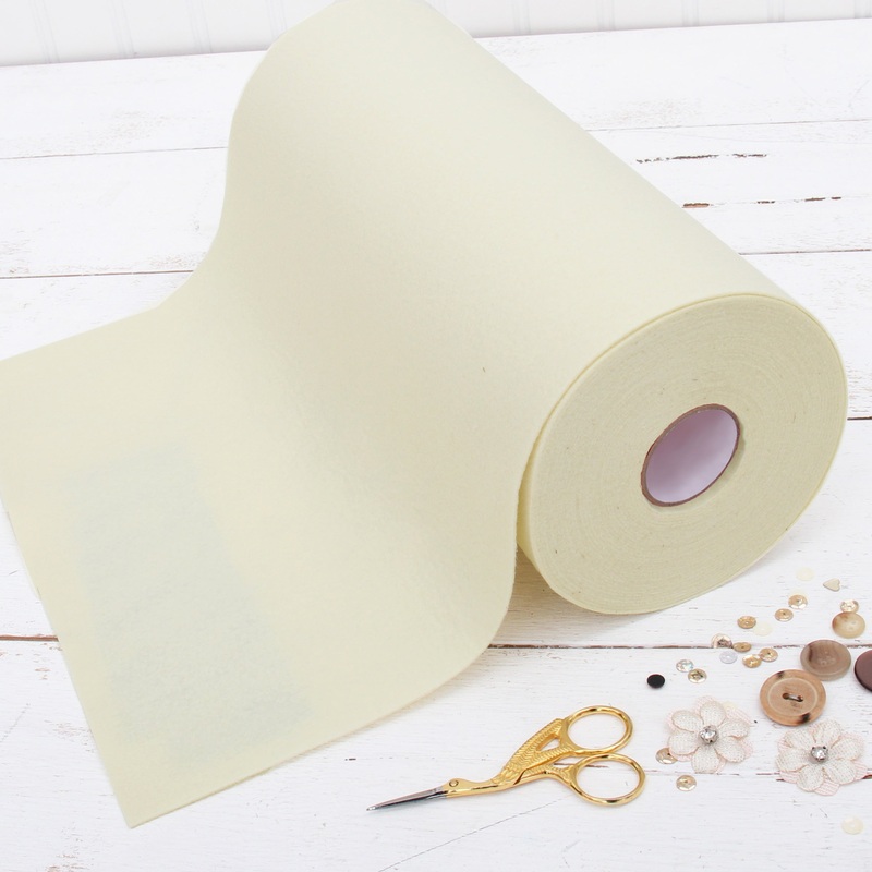 Natural Felt 12″ x 10 Yard Roll – Soft Premium Felt Fabric