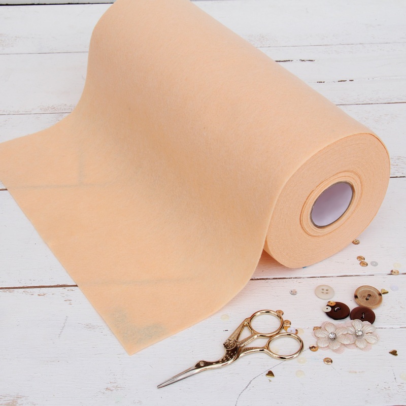 Peach Felt 12″ x 10 Yard Roll – Soft Premium Felt Fabric