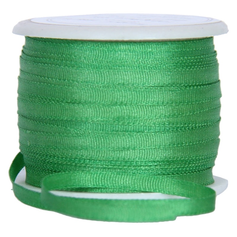 Silk Ribbon 2mm Kiwi x 10 Meters No. 706
