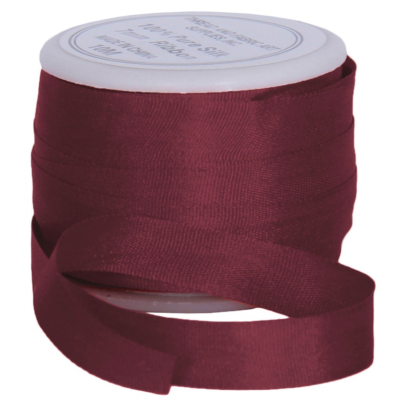 Silk Ribbon 7mm Cocoa x 10 Meters No. 563