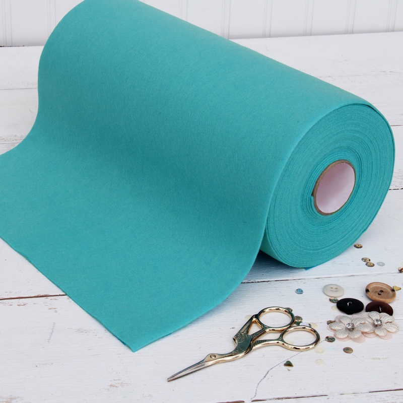 Teal Felt 12″ x 10 Yard Roll – Soft Premium Felt Fabric