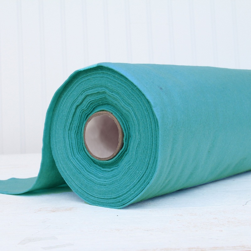 Teal Felt By The Yard – 36″ Wide – Soft Premium Felt Fabric