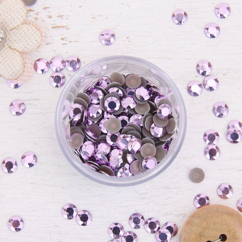 Hot Fix Metallic Rhinestones 4mm Lt. Amethyst – 4 gross