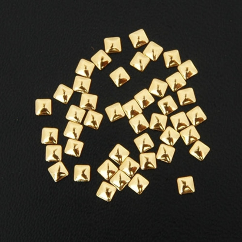 Specialty Nailhead – Gold Square 3x3mm – 5 Gross