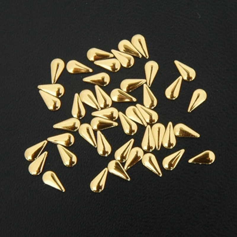 Specialty Nailhead – Gold Tear Drop 3x6mm – 2 Gross