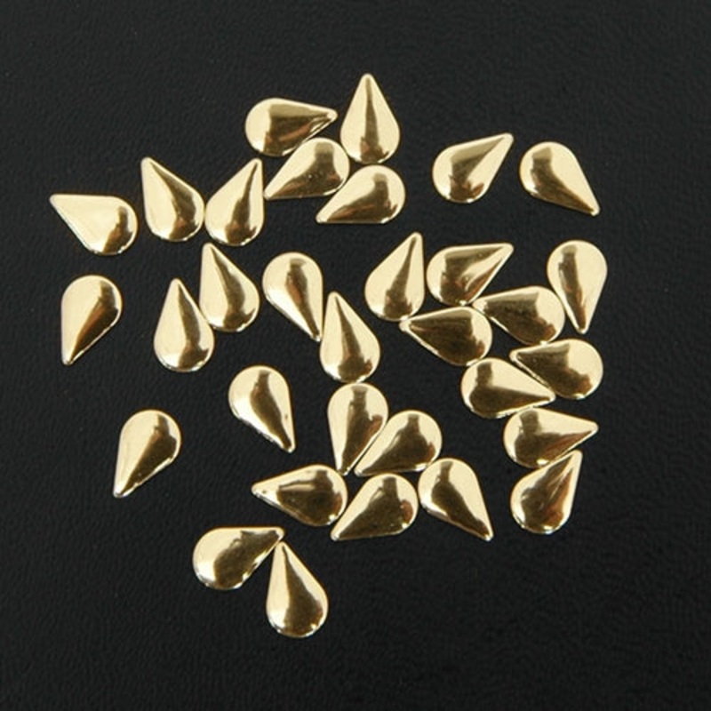 Specialty Nailhead – Gold Tear Drop 5x8mm – 1 Gross