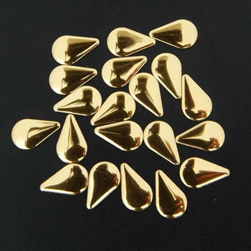 Specialty Nailhead – Gold Tear Drop 8x13mm – 1 Gross