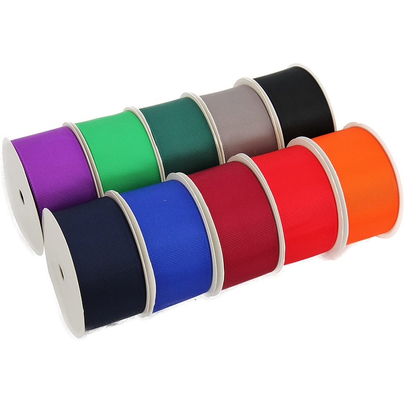 Grosgrain Ribbon 1 1/2″ – 10 Roll Set – Dark Shades
