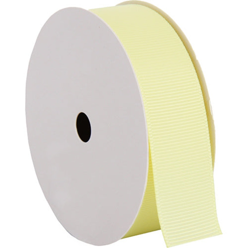 Grosgrain Ribbon 7/8″ – 10 Yards – Pale Yellow