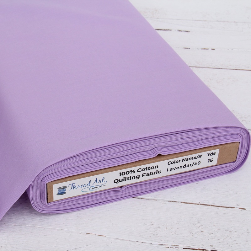Premium Cotton Quilting Fabric Sold By The Yard – Solid Lavender