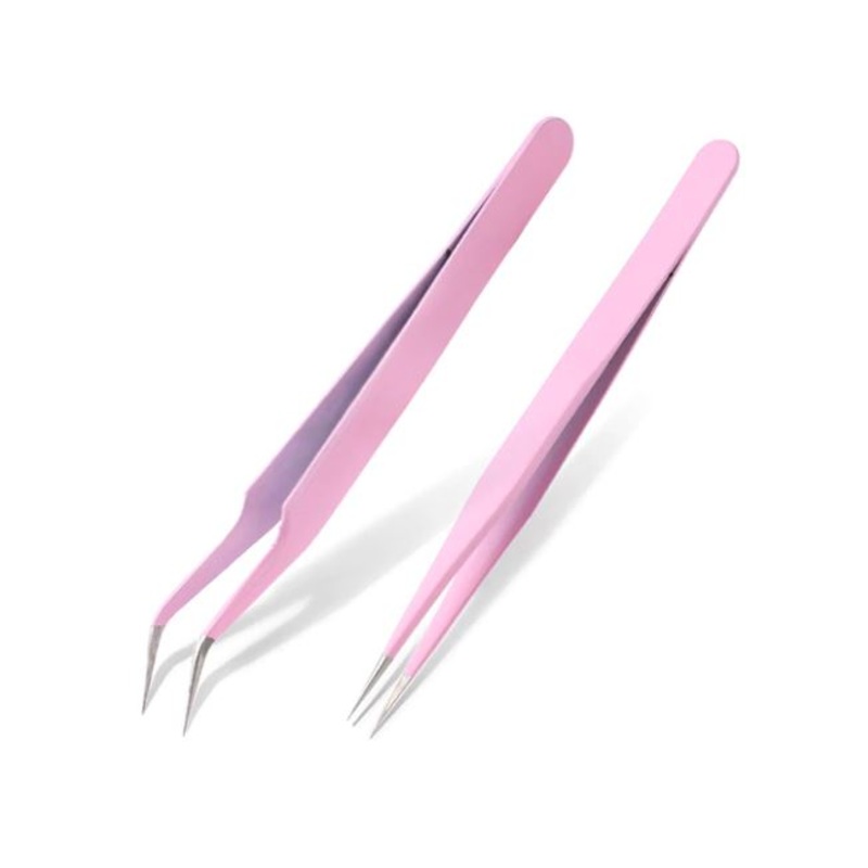 Set of Pink Tweezers – Two Per Pack